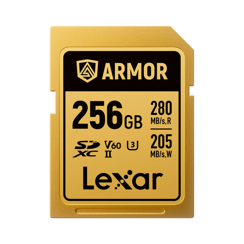 Карта памяти Lexar SDXC 256GB ARMOR Gold C10 V60 U3 (R280/W205 MB/s)