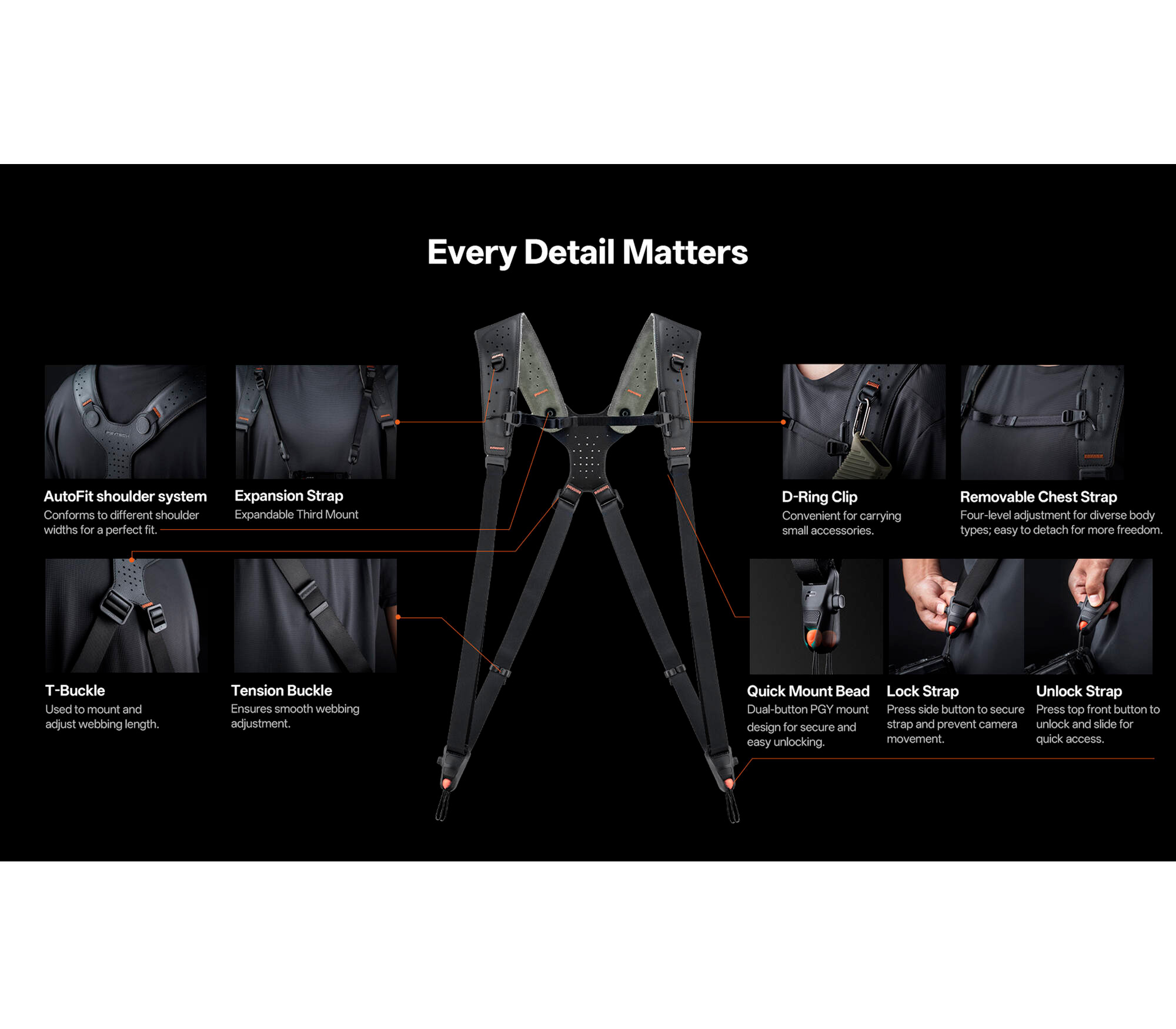 Ремень-разгрузка PGYTECH Camera Strap Master, до 3 камер, темно-зеленый