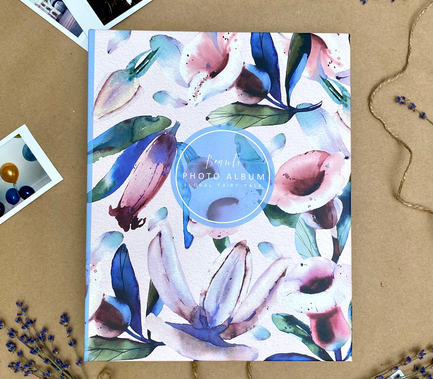 Фотоальбом Полином 10х15 см 200 фото, Flora Art - Колокольчики