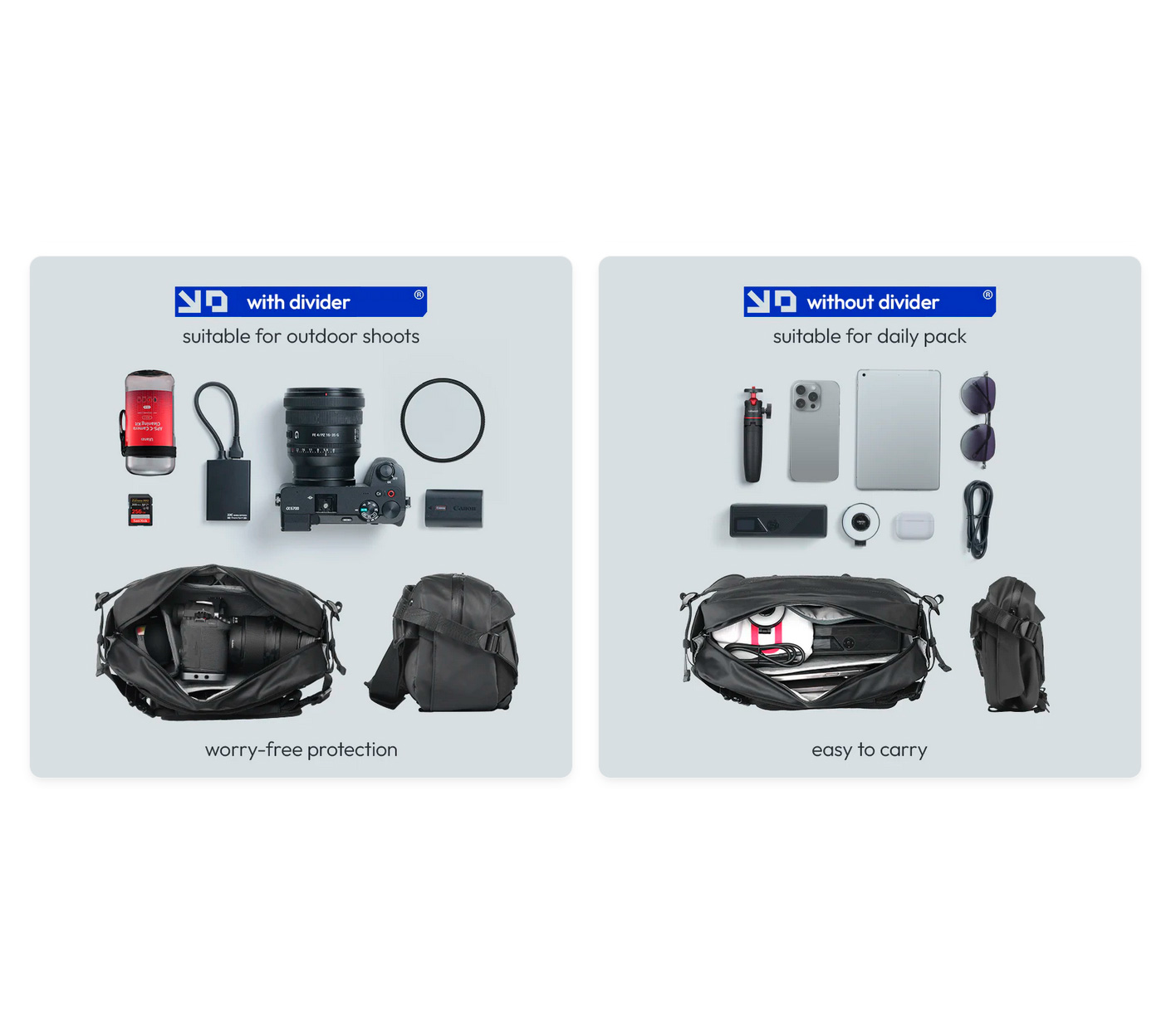 Сумка Ulanzi AB02 Camera Sling Bag, объем 9 л (B122)