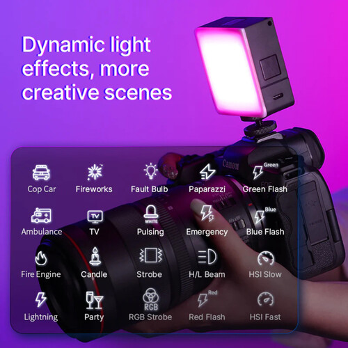 Осветитель Ulanzi VL49 Pro, 5 вт, RGB, светодиодный