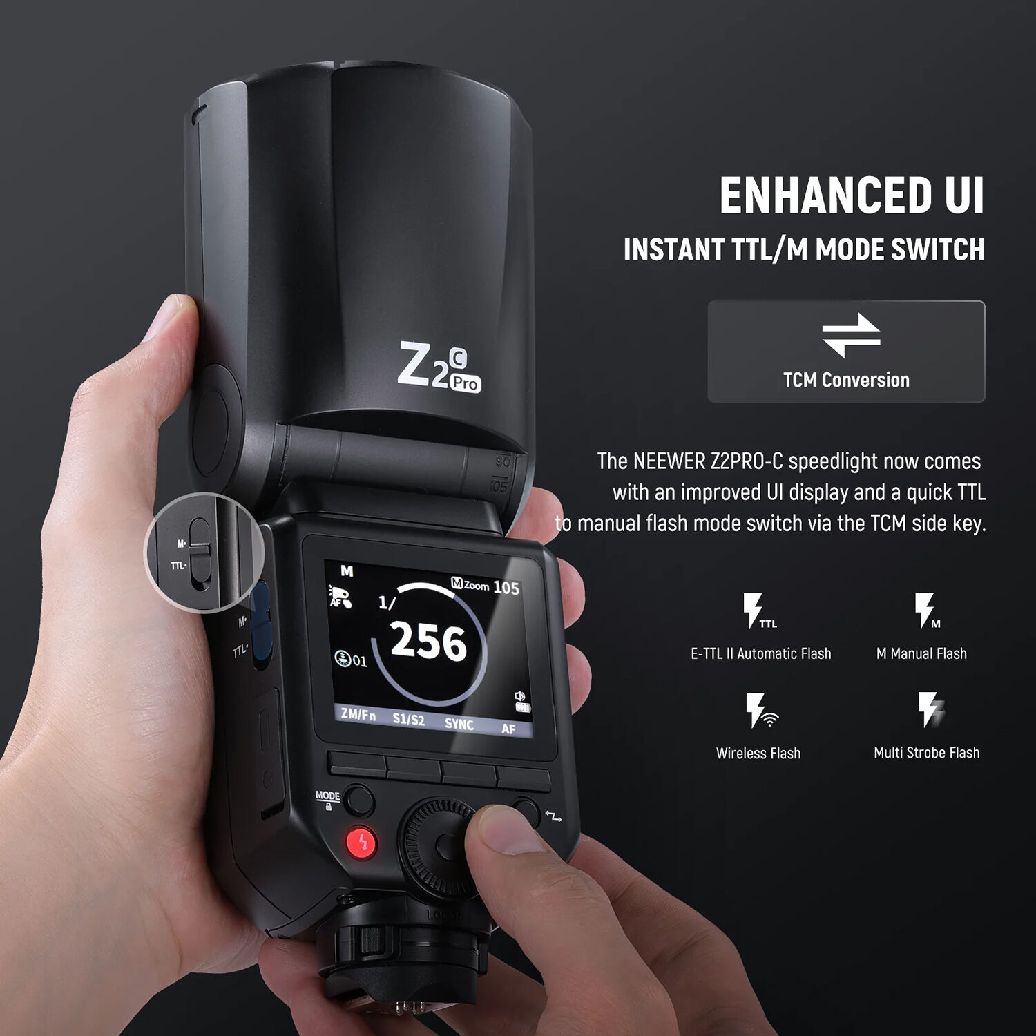 Вспышка Neewer Z2PRO-S, 3000 мАч, совместимость с Godox