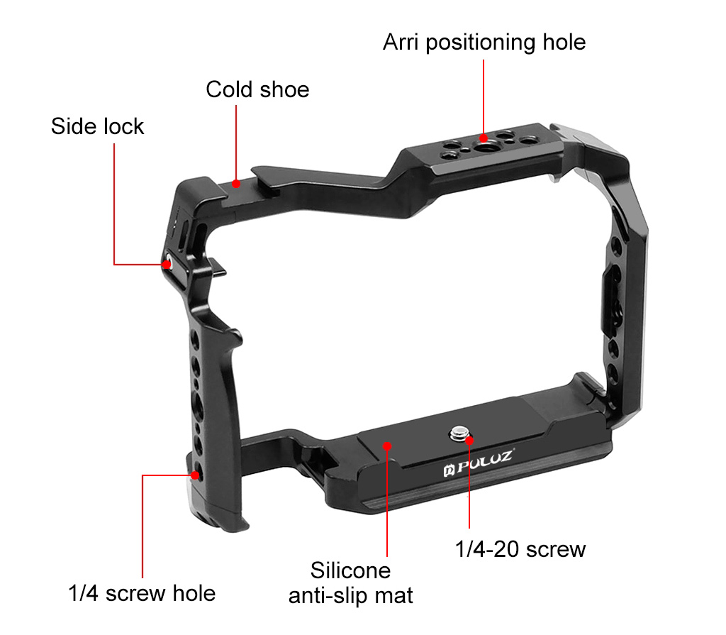 Клетка Puluz PU3116B Metal Camera Cage для Panasonic Lumix S5 II / S5 IIX