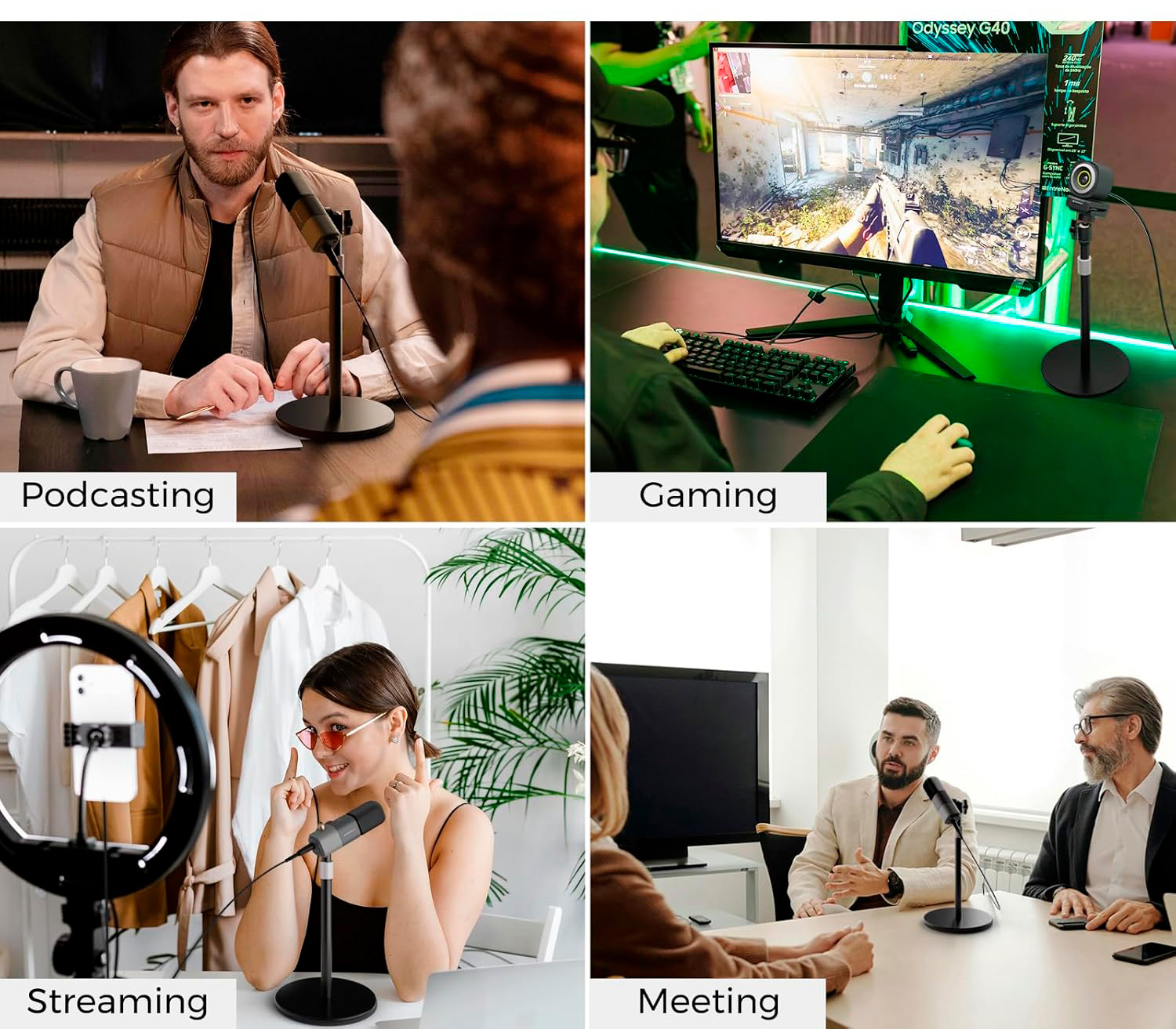 Настольная стойка Nearity NearStream CZS01, для микрофона или веб-камеры (уцененный)