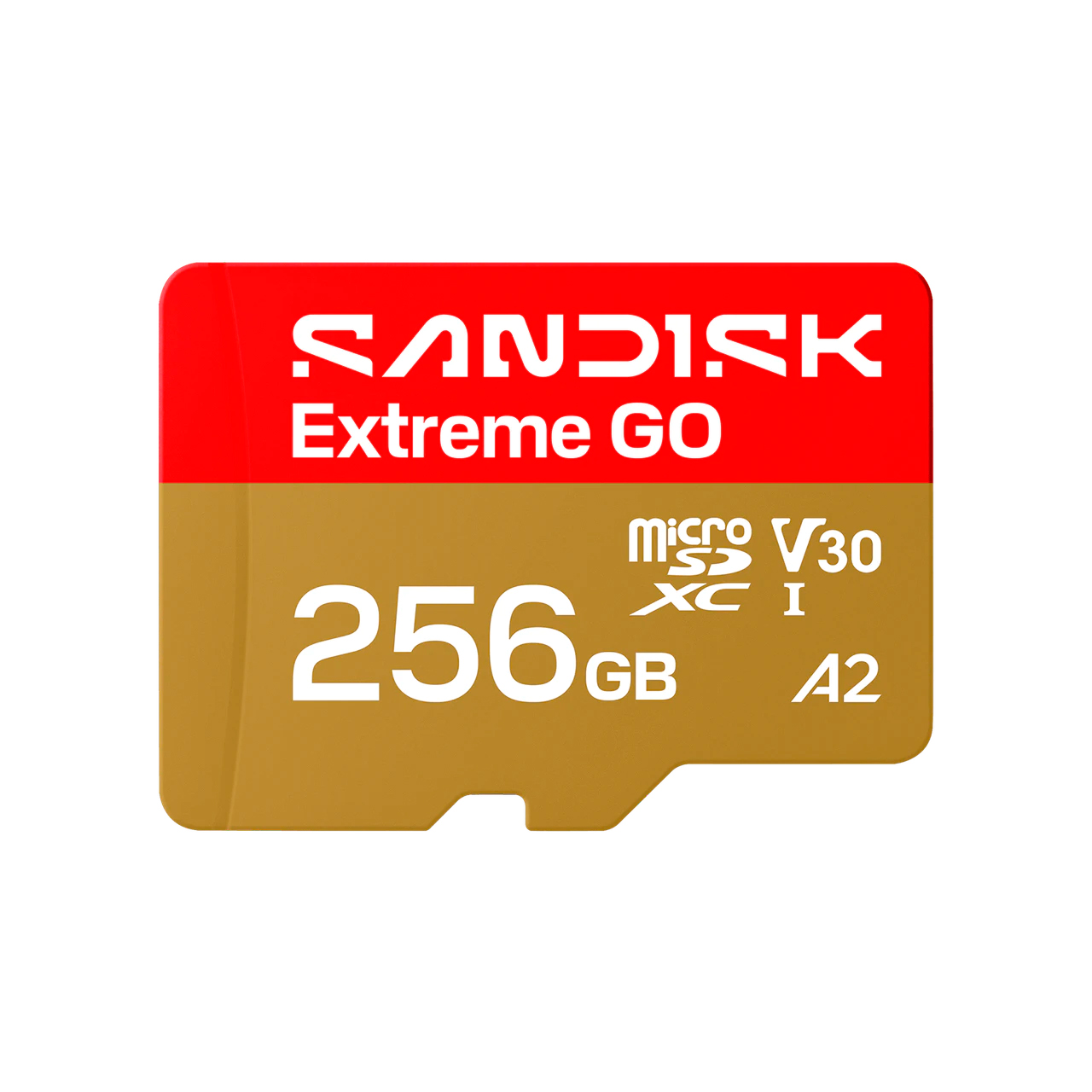 Карта памяти SanDisk MicroSDXC 256GB Extreme GO UHS-I V30 A2 240/160 МБ/с