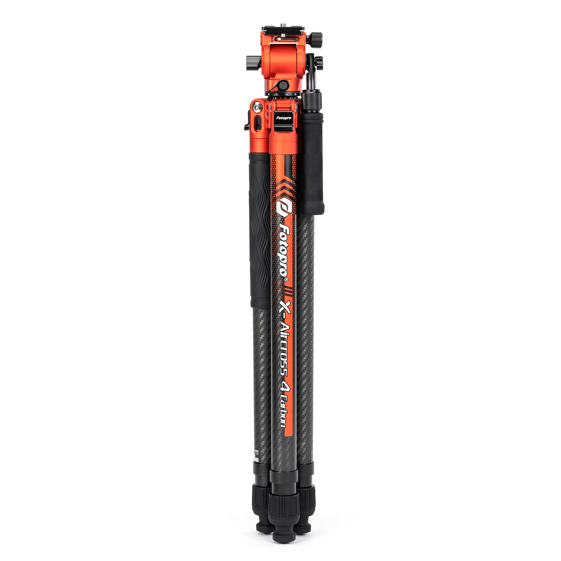 Штатив Fotopro X-Aircross 4 Video Orange, карбоновый, с головой MH-2D, до 3 кг