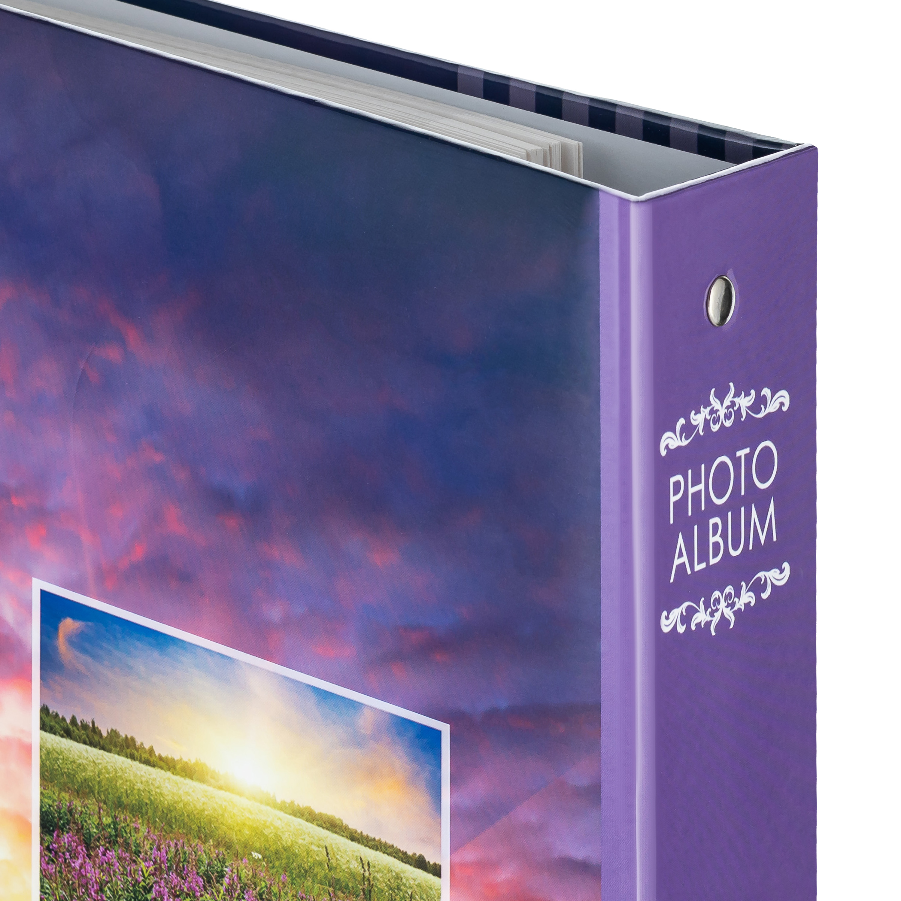 Фотоальбом Fotografia магнитный 23х28 см, 50 листов, на кольцах, «Пейзаж», FA-SA50-106