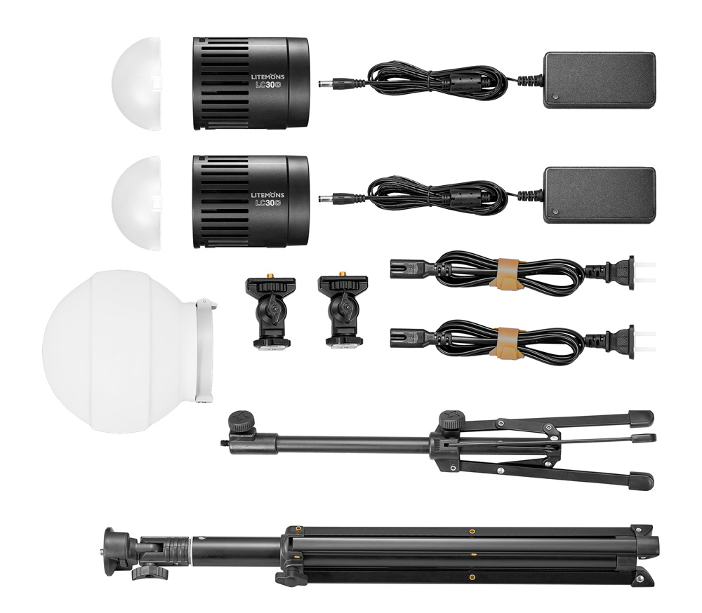 Комплект осветителей Godox Litemons LC30D-K2, 2х33 Вт, 5600К