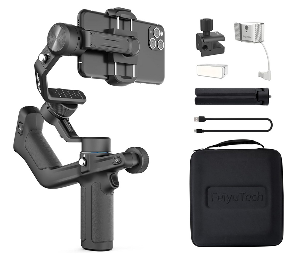 Стабилизатор FeiyuTech Scorp Mini P Kit, трехосевой, для смартфонов, черный (уцененный)