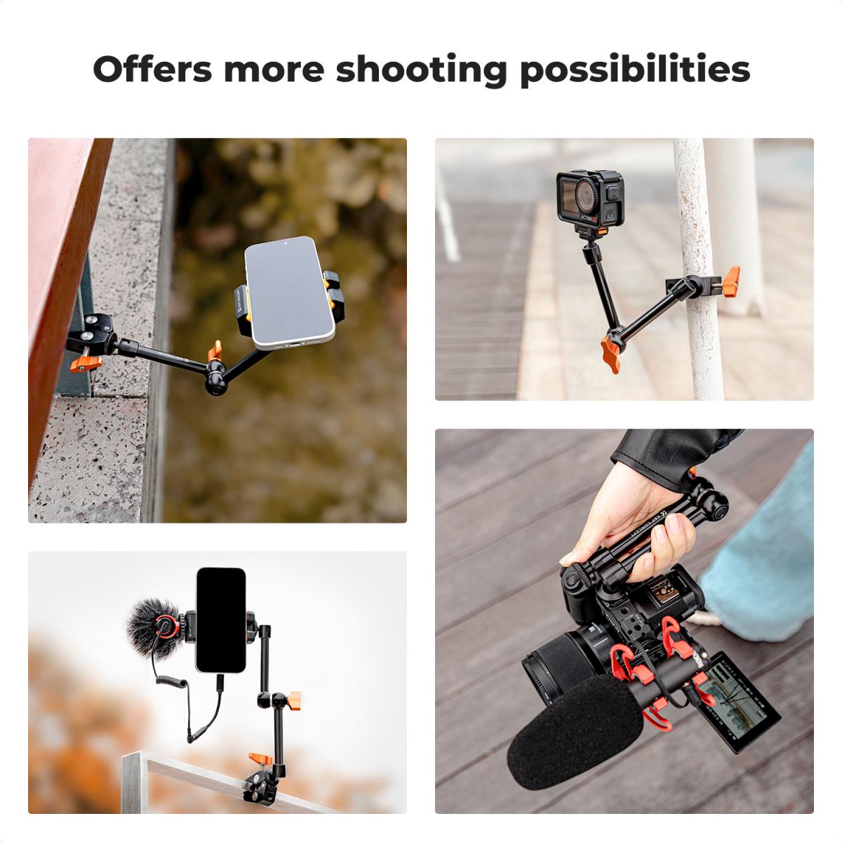 Кронштейн K&F Concept MS32 Magic Arm + зажим Simple Clamp