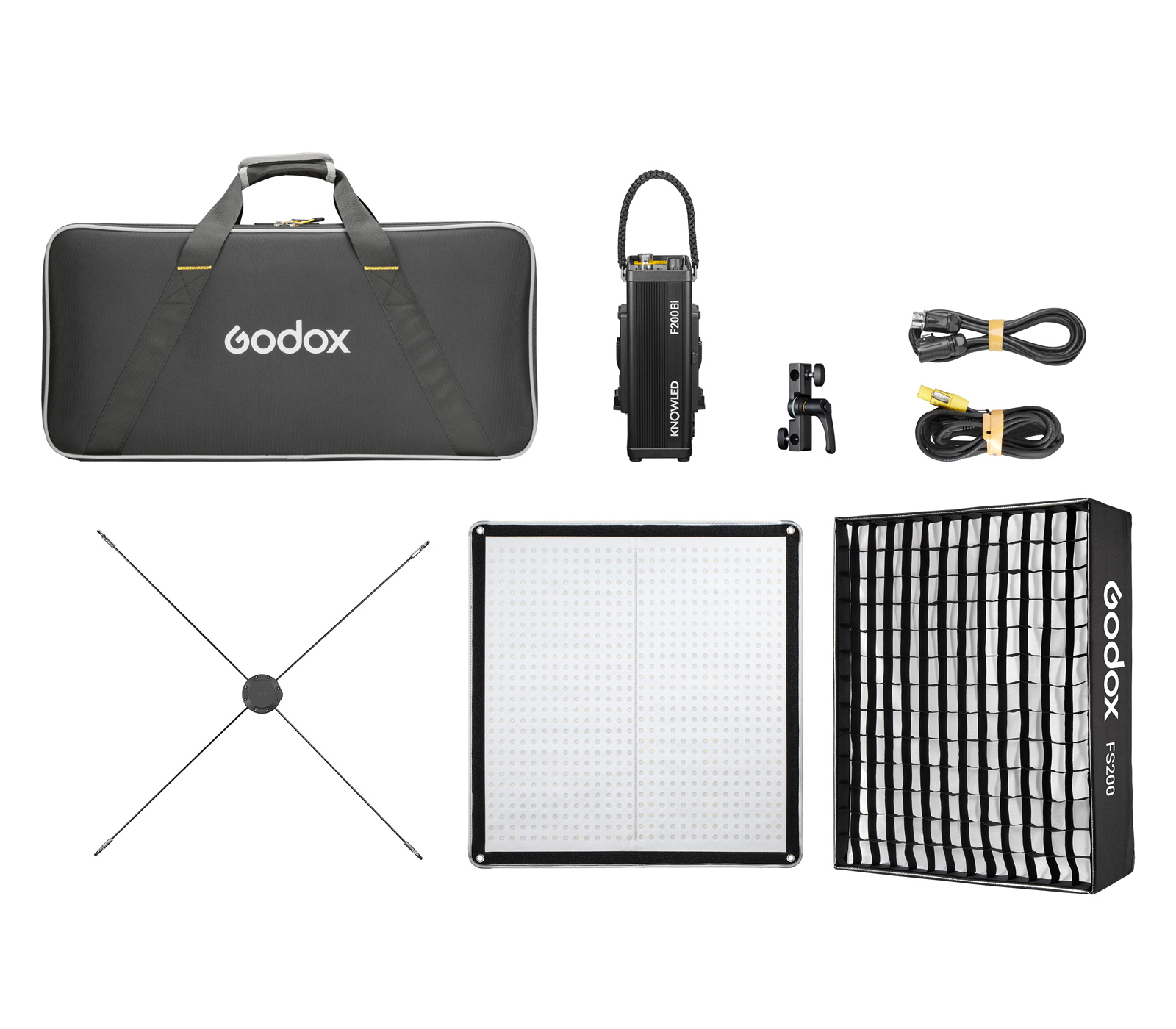 Осветитель Godox Knowled F200Bi, светодиодный, складной, 2700-8500K, 210 Вт