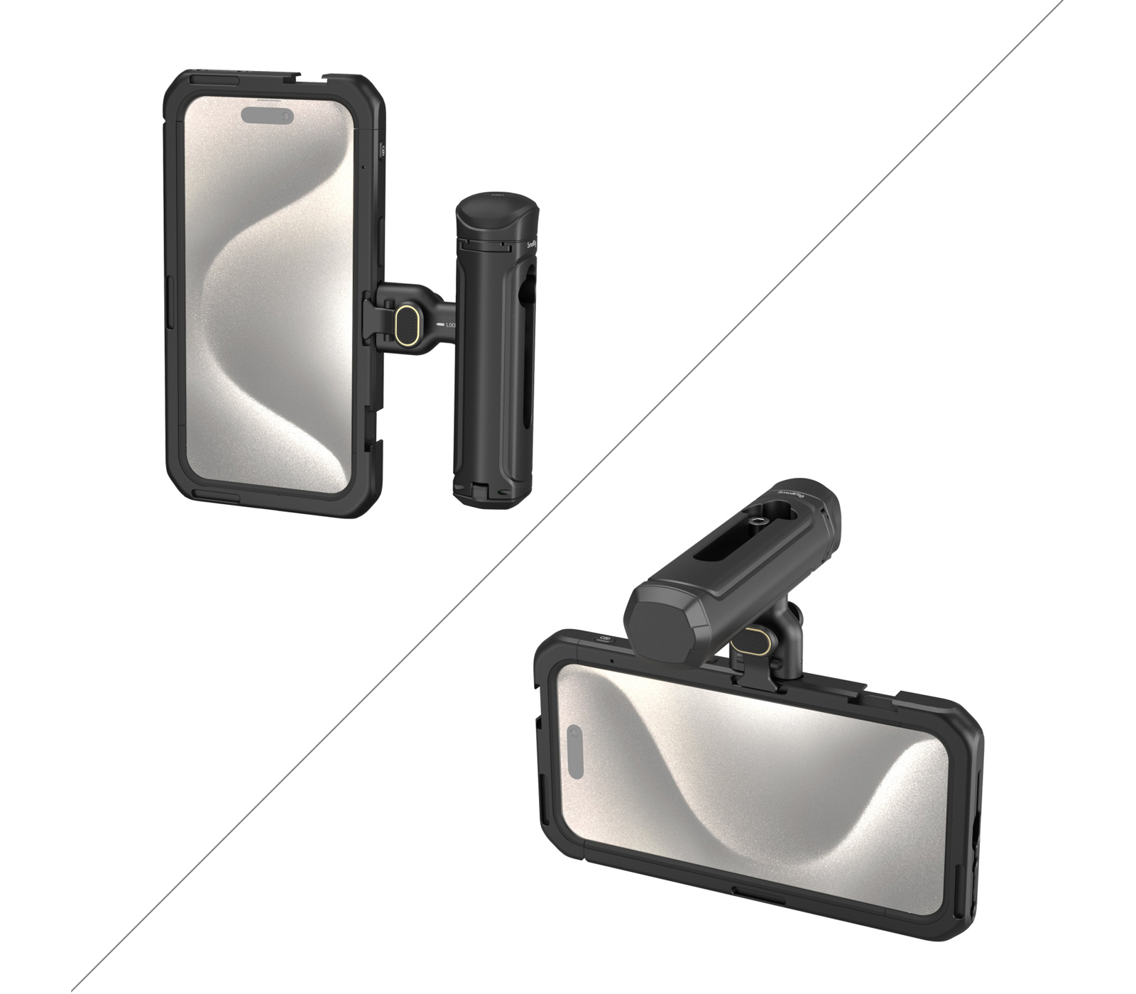 Клетка SmallRig 4393 для iPhone 15 Pro Max + ручка со спусковой кнопкой