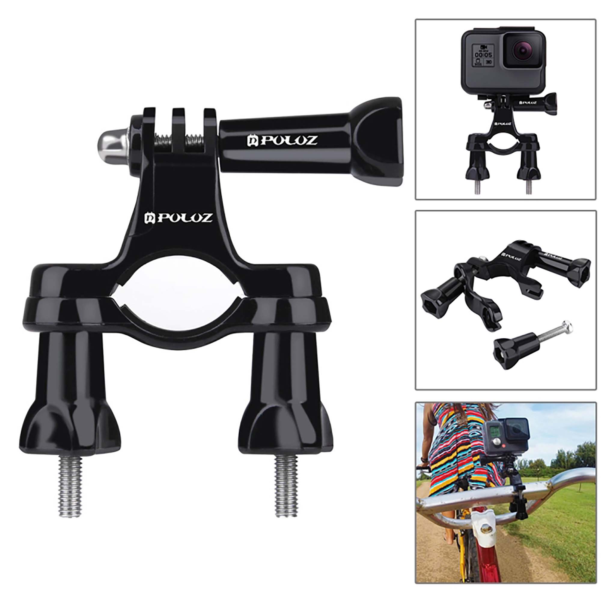 Комплект аксессуаров Puluz PKT09 Accessories Combo Kit, 53 в 1, для экшн-камер в кейсе, черный