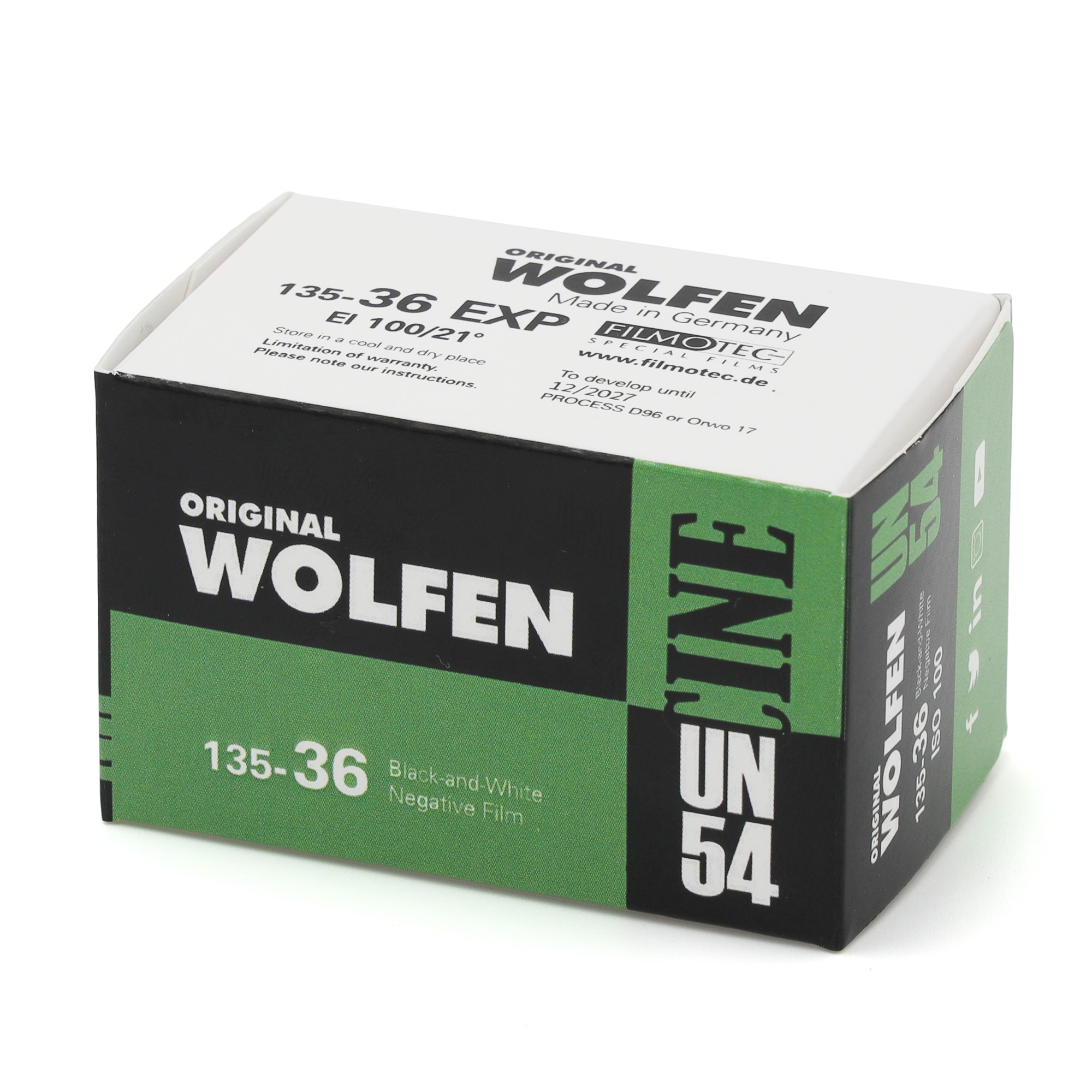 Фотопленка ORWO WOLFEN UN54, ISO 100, 135 формат, 36 кадров