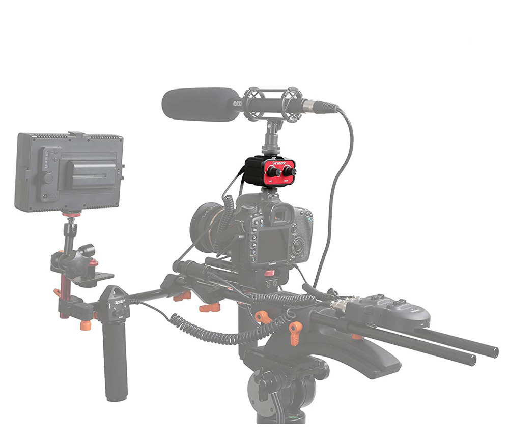 Микшер Saramonic SR-AX100, накамерный, пассивный, 3х 3.5 мм