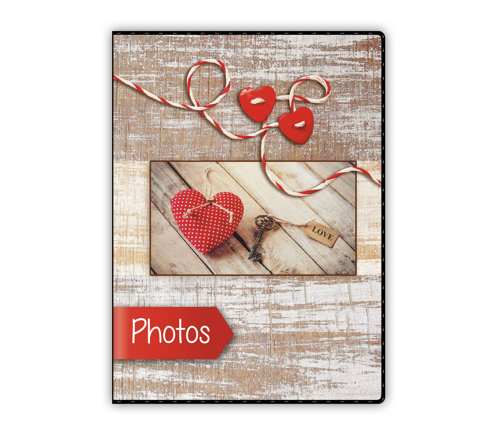 Фотоальбом ZEP MC5740 MINI CUORE, 13x18 см, 40 фото, черные страницы