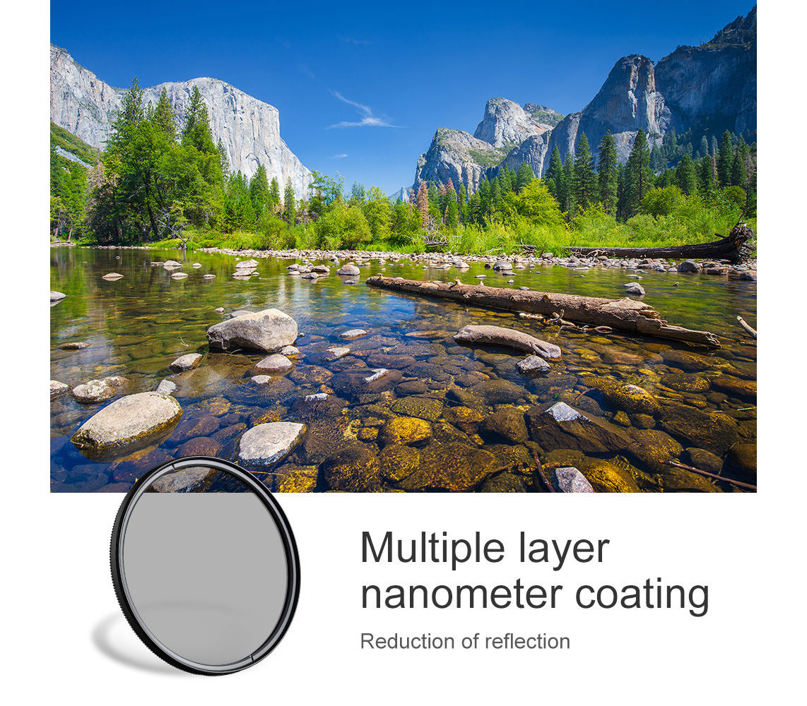 Светофильтр K&F Concept KU12 Classic Series HMC CPL, Blue Coated, 67 мм