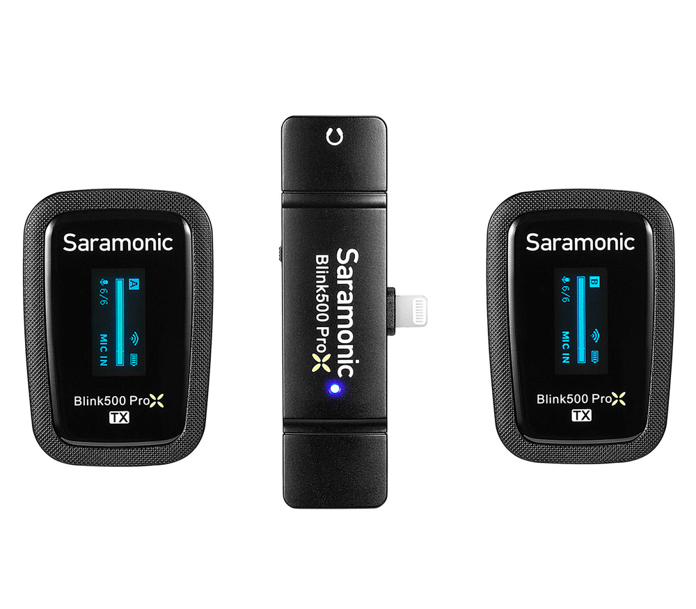 Беспроводная система Saramonic Blink500 ProX B4 (TX+TX+RXDI), 2.4 ГГц, Lightning