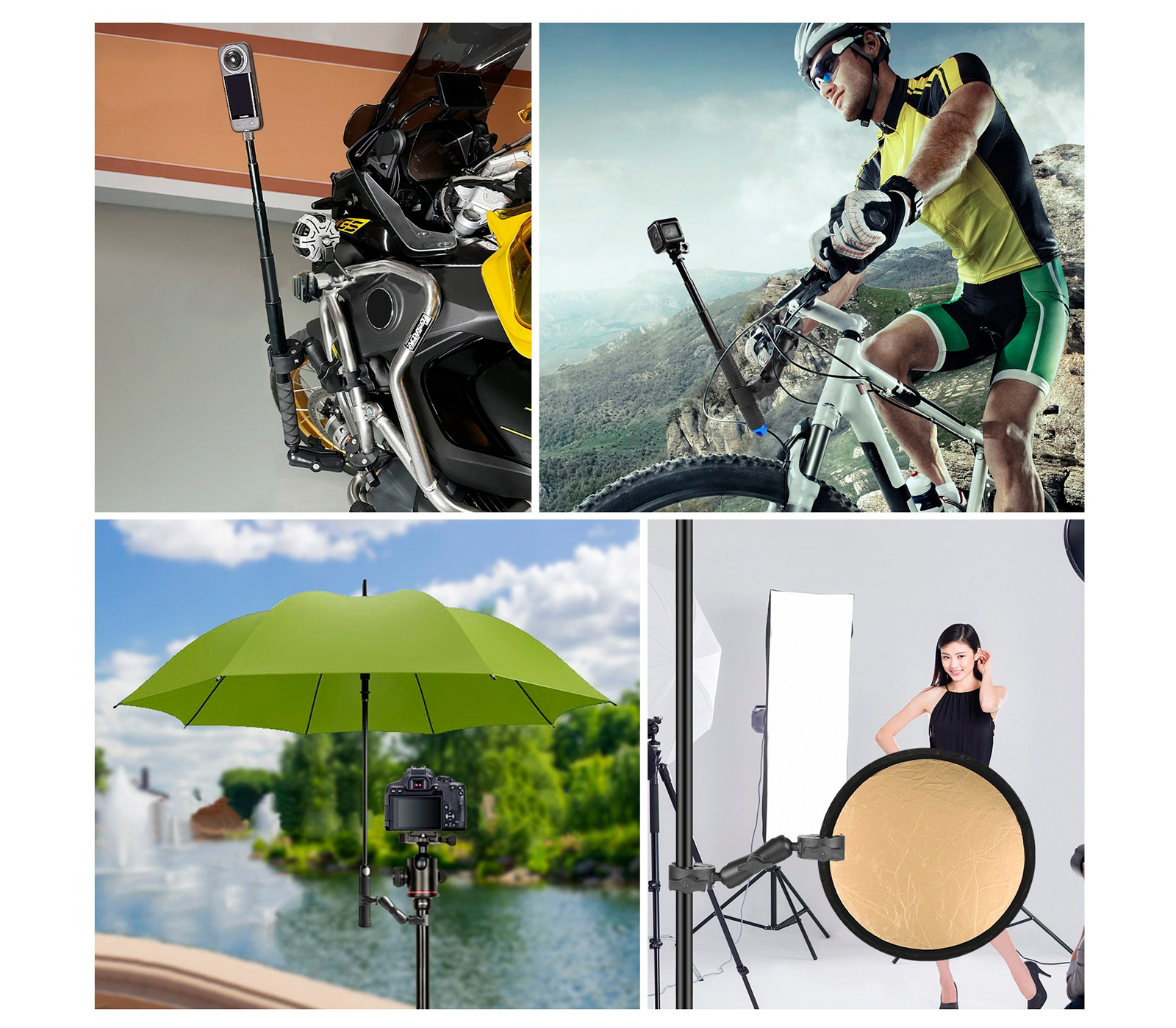 Двусторонний зажим Puluz PU849B Dualheads Crab Mount