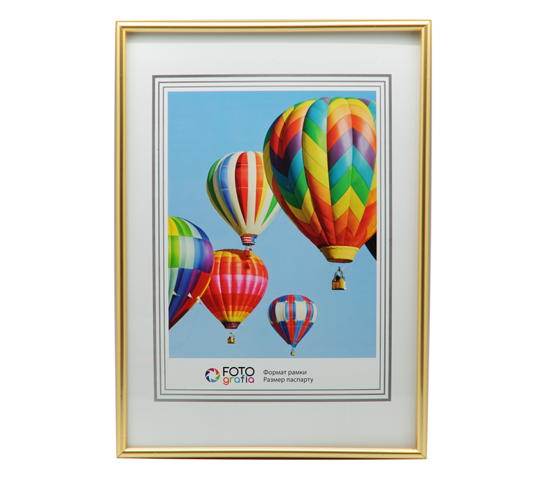 Фоторамка Fotografia А3 29.7x42 см, золотистая