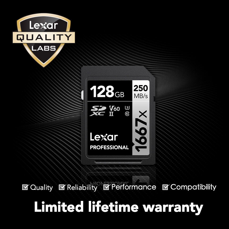 Карта памяти Lexar SDXC 128GB Professional 1667x UHS-II U3 V60 (250/120 MB/s)