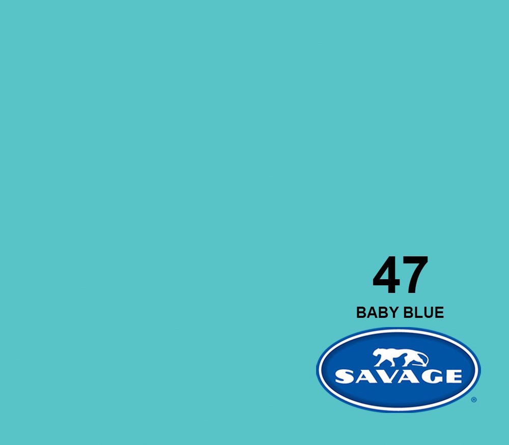 Фон Savage SA 47-12 Baby Blue, бумажный, 2.72x11 м, голубой