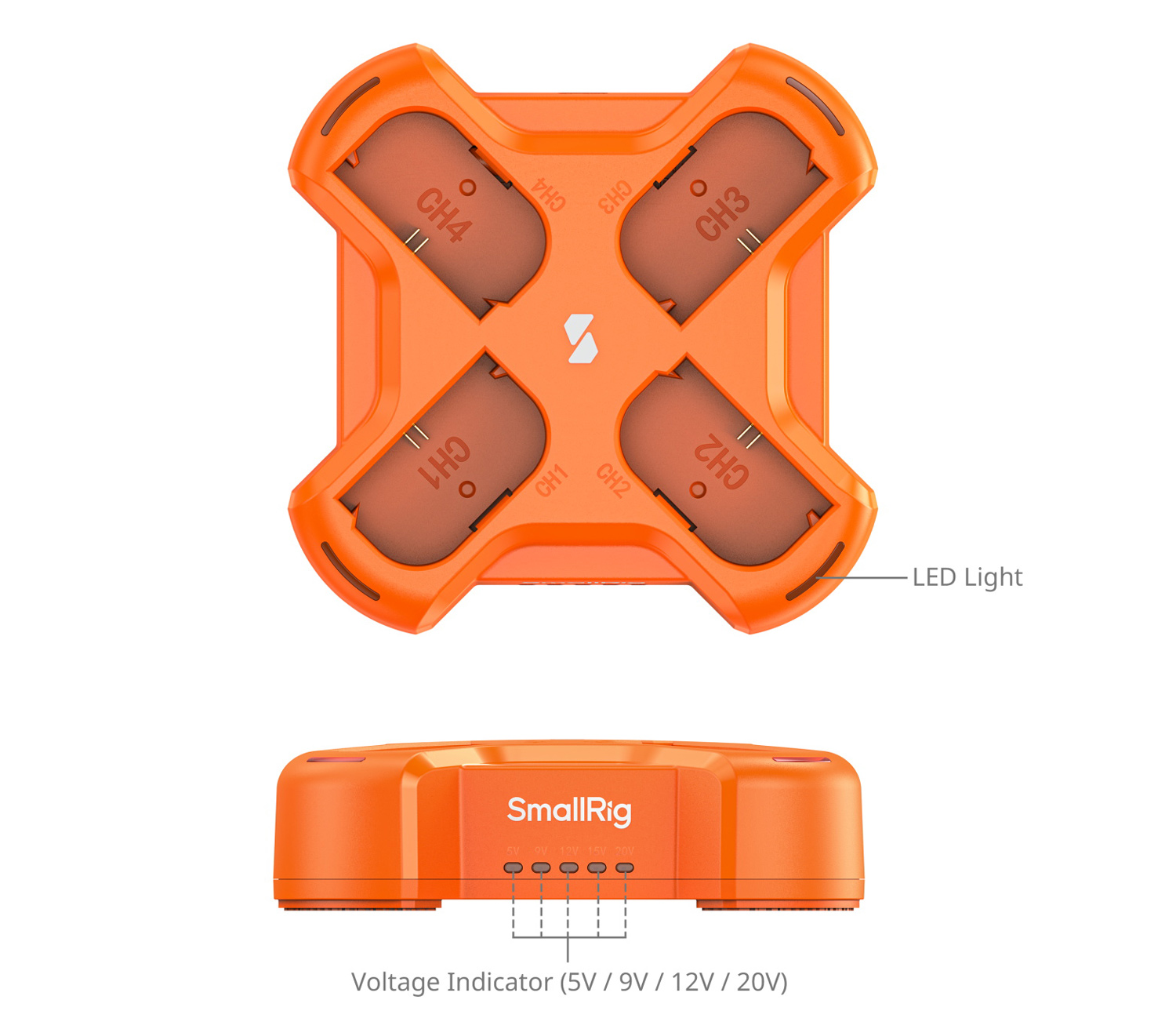 Зарядное устройство SmallRig 4838 для 4х Canon LP-E6NH, USB PD 60 Вт
