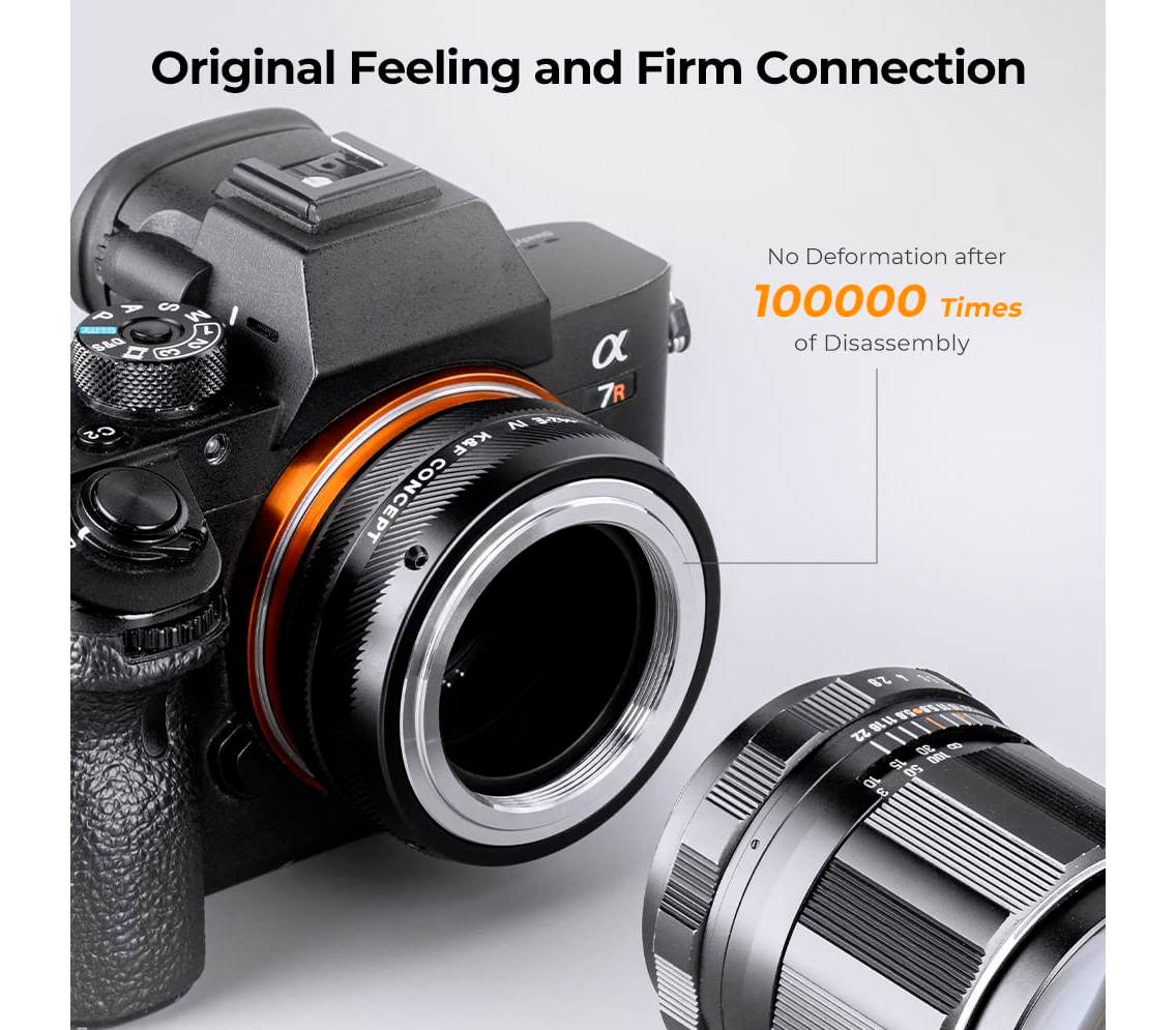Адаптер K&F Concept M42-NEX IV PRO, объективы M42 на камеры Sony E
