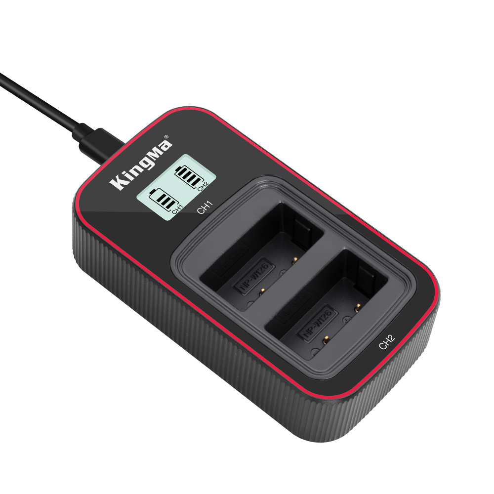 Зарядное устройство Kingma BM058 + 2 аккумулятора NP-W126 1140 мАч