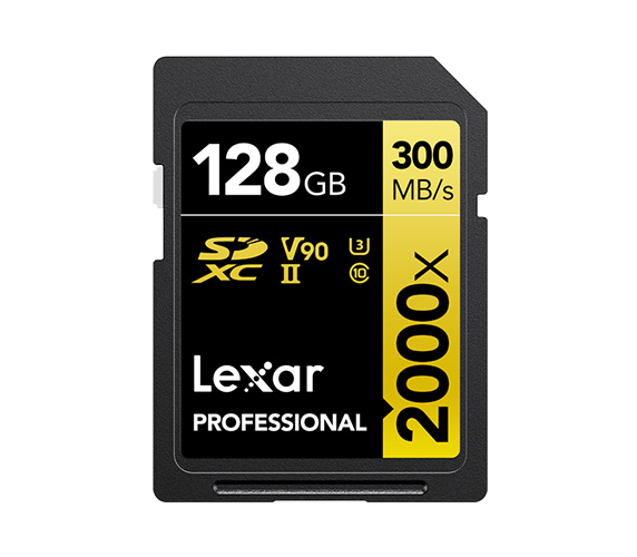 Карта памяти Lexar SDXC 128GB Professional 2000x UHS-II U3 V90 (300/260 MB/s)