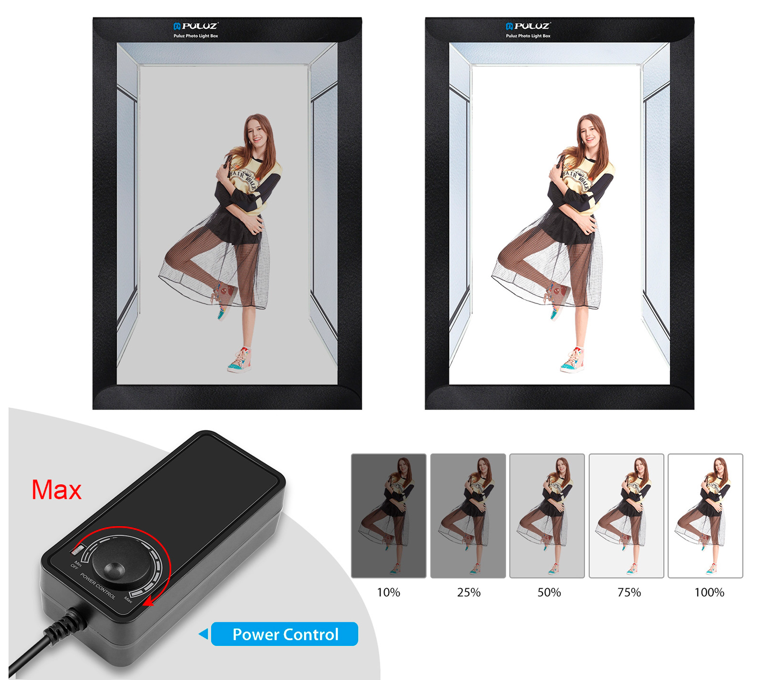 Портативная студия-бокс Puluz PU5210 240W Photo Light Studio Box, 200х120х80 см