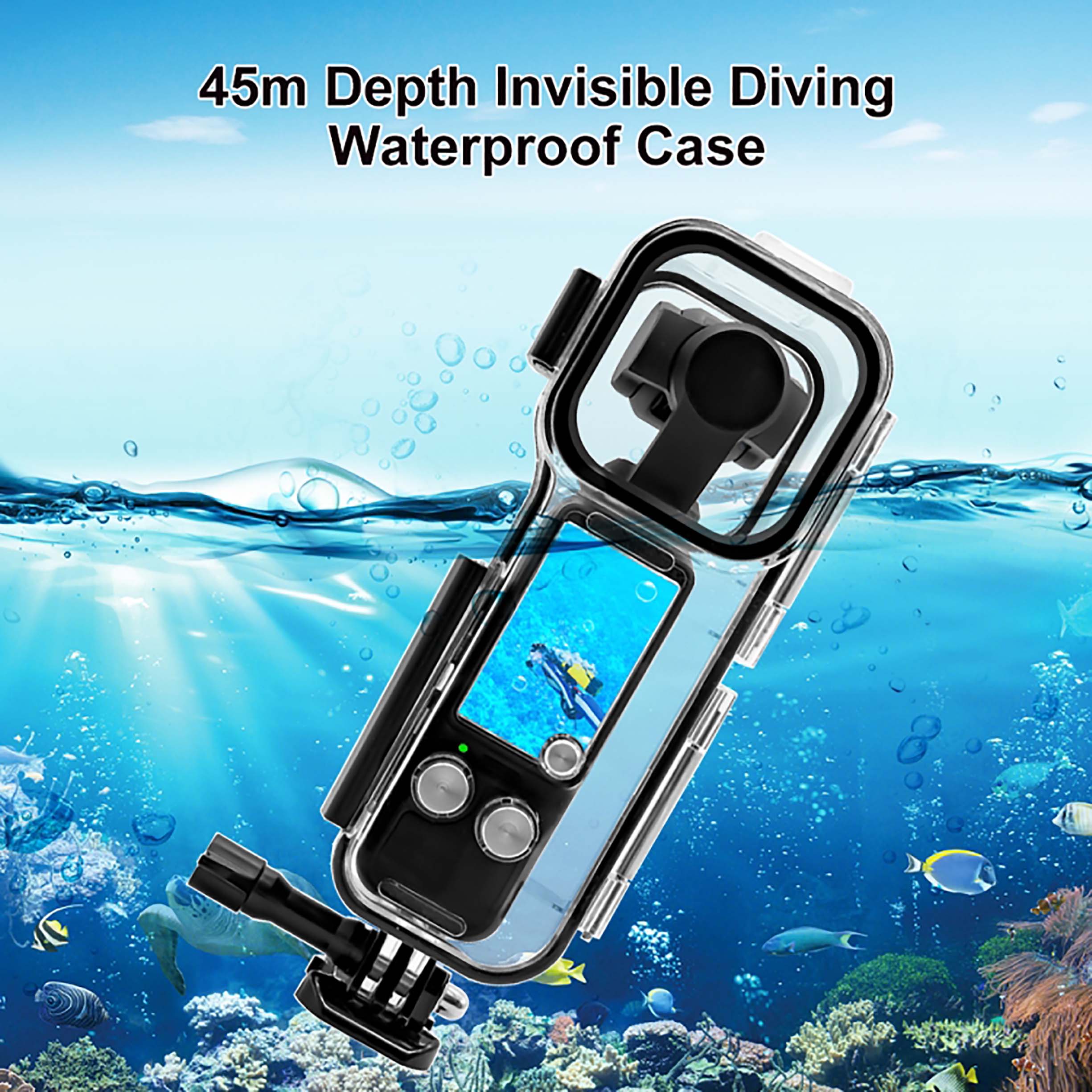 Защитный кейс Puluz PU967T Waterproof Housing Case, для DJI OSMO Pocket 3, водонепроницаемость 45м
