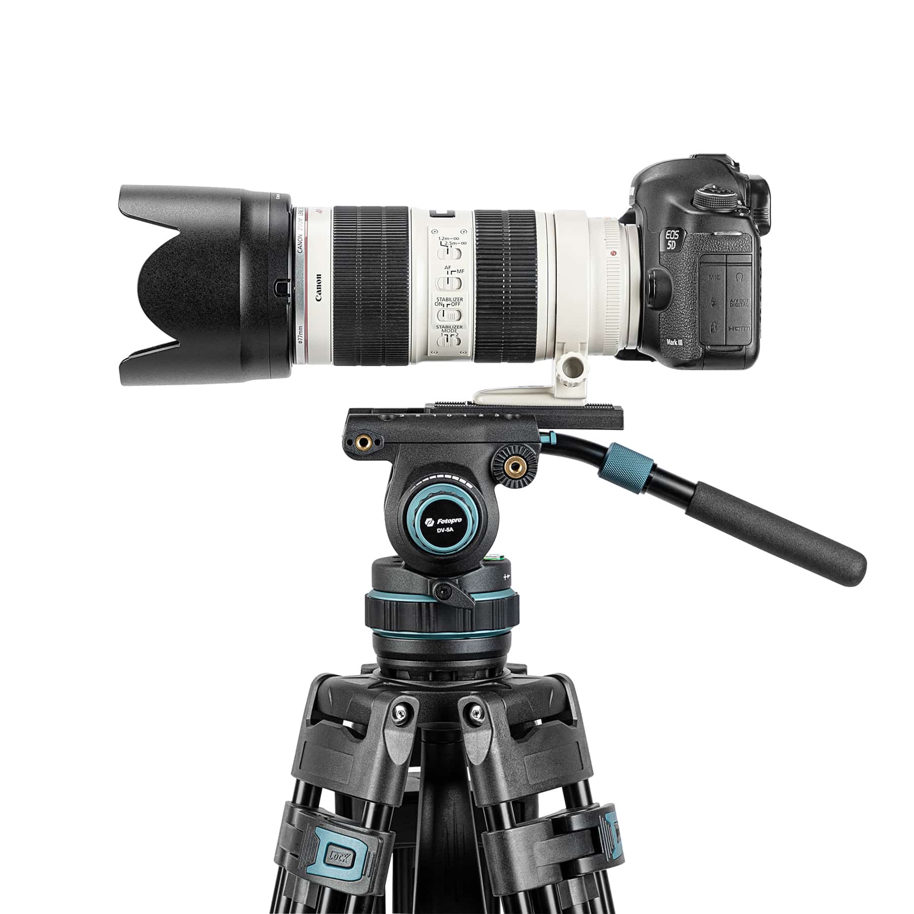 Штатив Fotopro DV-5A, для видео, жидкостной головой, до 10 кг