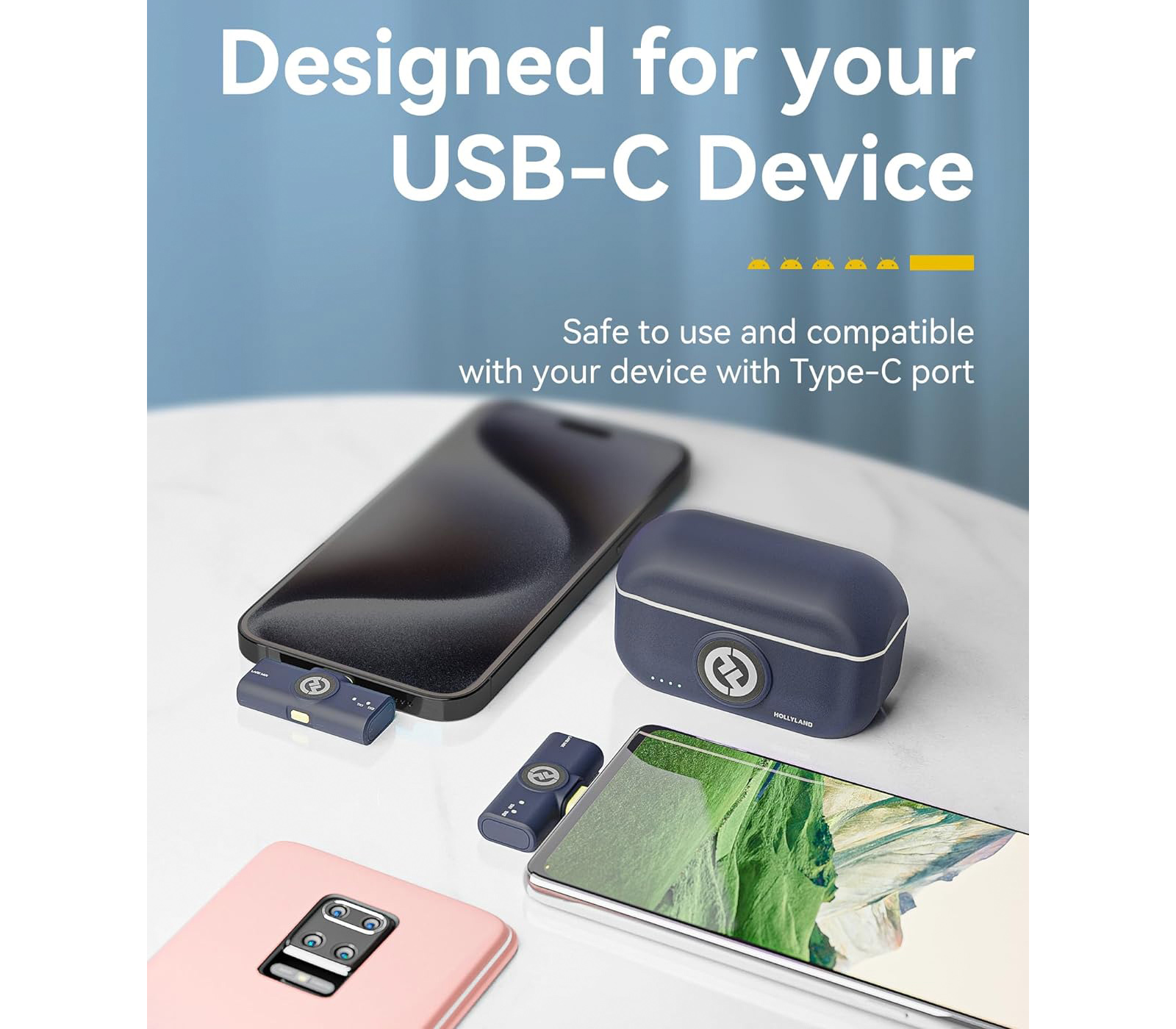 Беспроводная система Hollyland Lark M2 USB-C, 2хTX + RX
