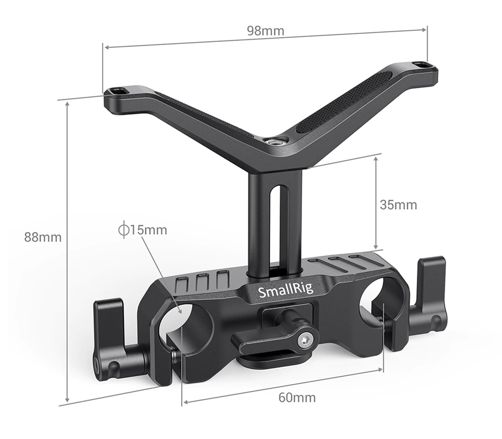 Поддержка объектива SmallRig BSL2680 для 2 направляющих 15 мм LWS