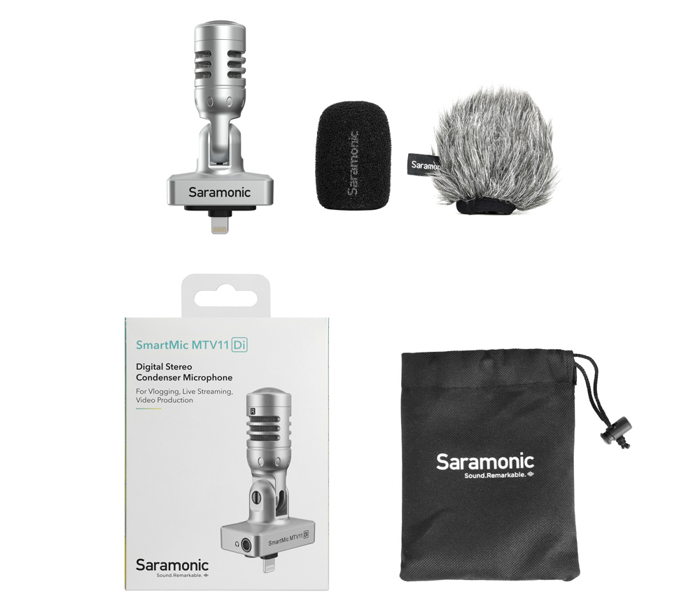 Микрофон Saramonic SmartMic MTV11 Di, стерео, для iPhone