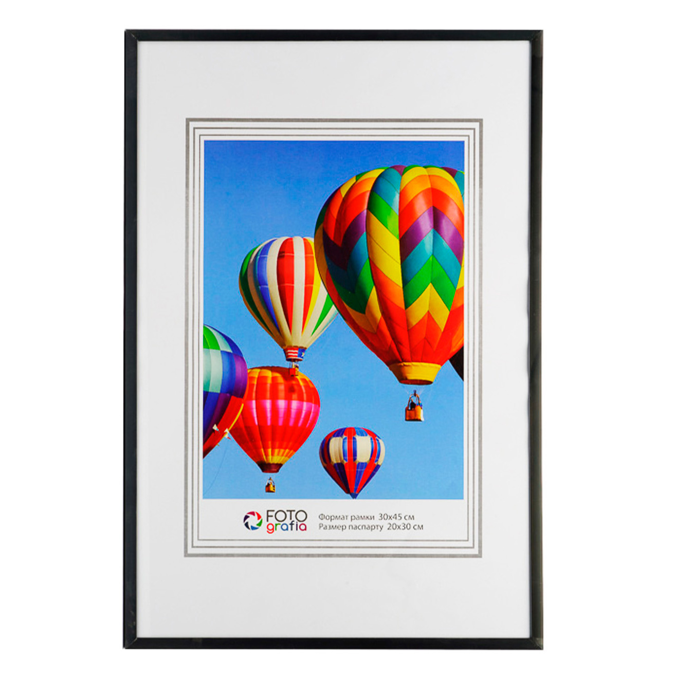 Фоторамка Fotografia 30х45 см, алюминий, черная (FFAL-8109)