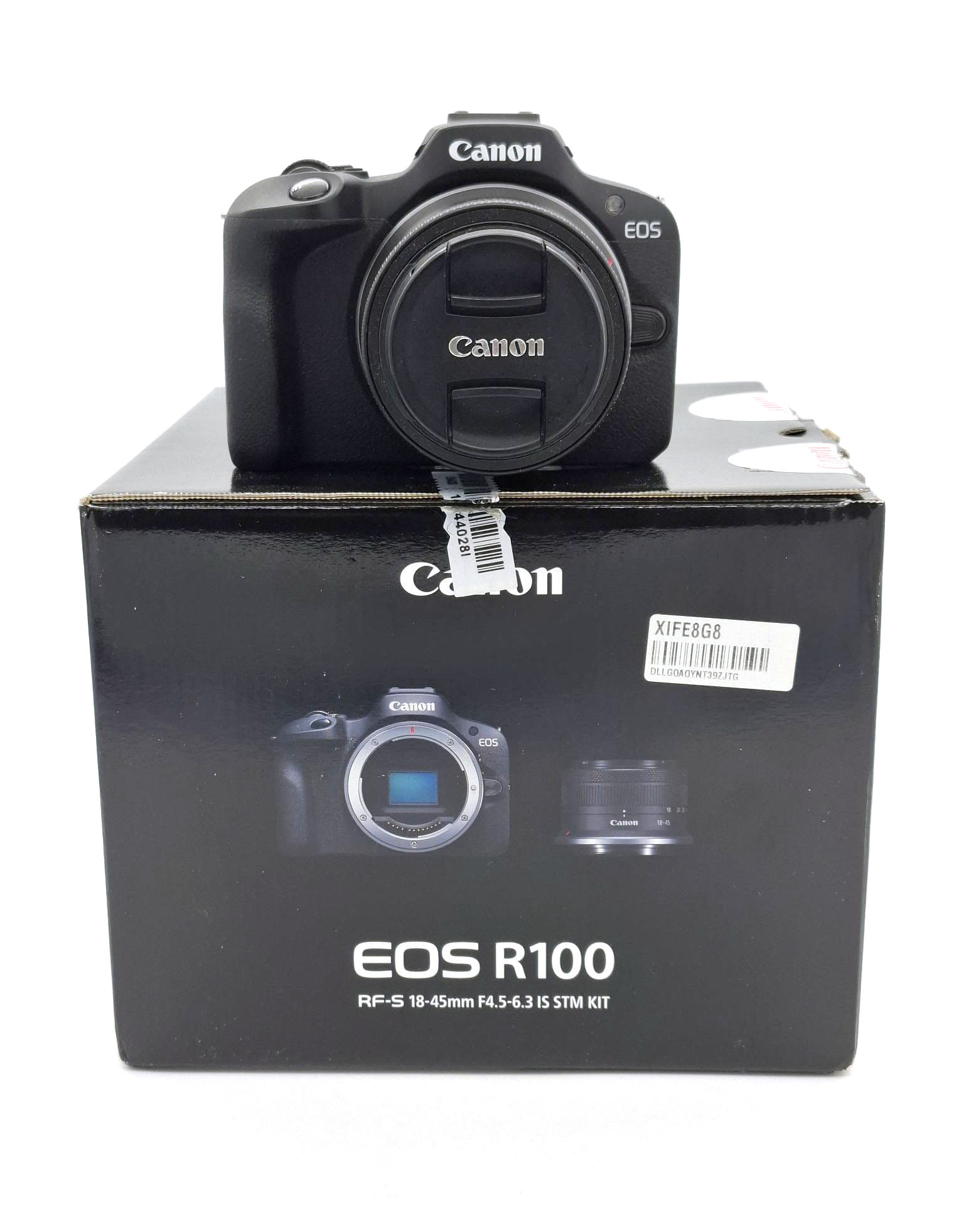 Беззеркальный фотоаппарат Canon EOS R100 Kit RF-S 18-45mm IS STM (состояние 5-) (б/у)