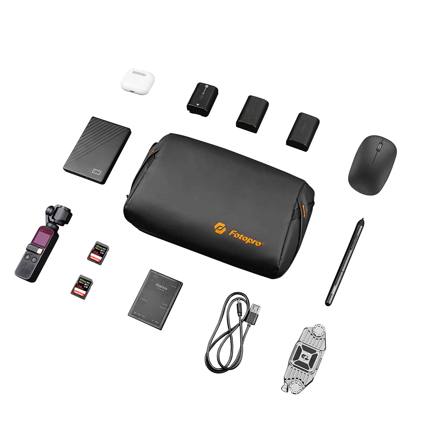 Сумка Fotopro BN-2318, для аксессуаров, черная