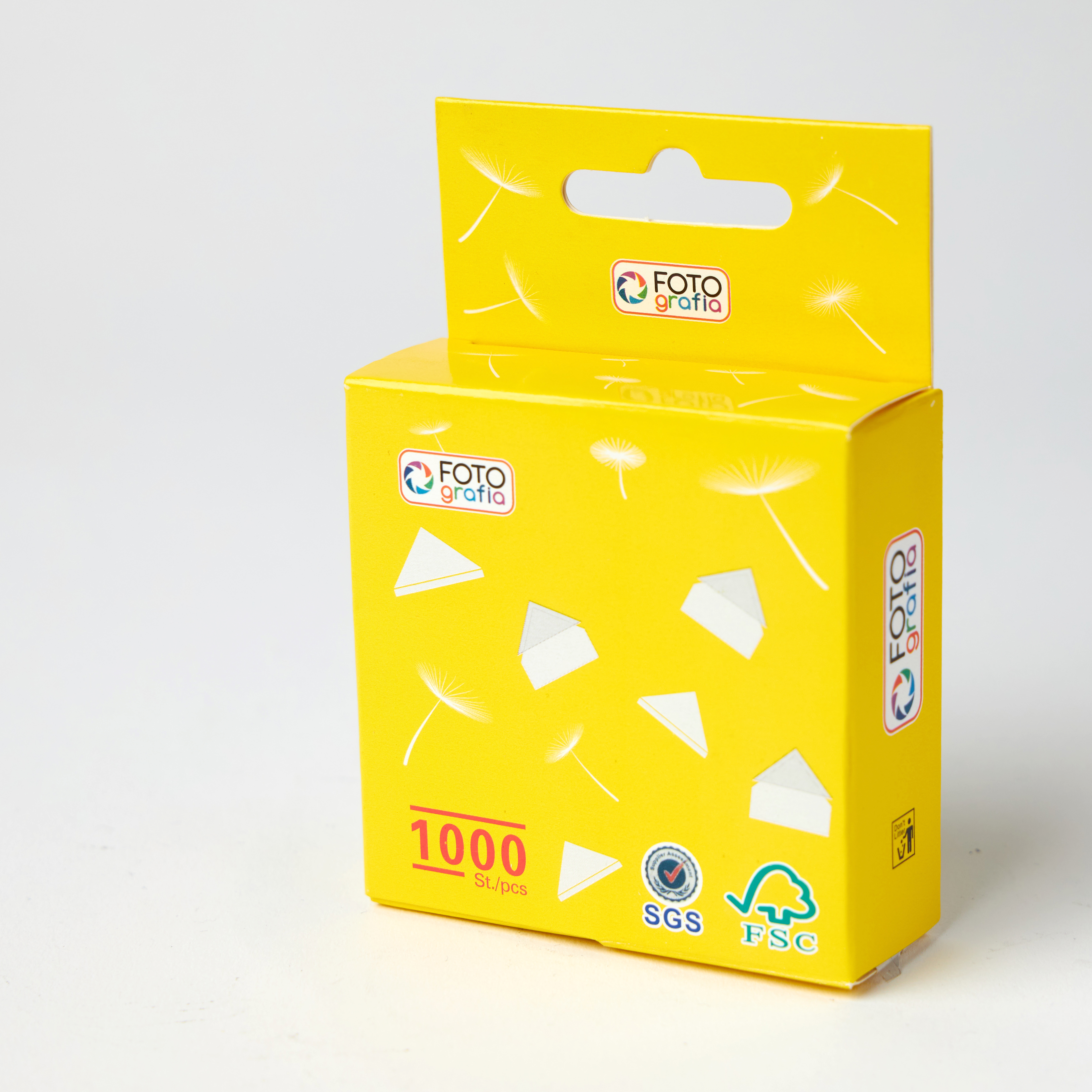 Клейкие уголки Fotografia прозрачные, 1000 шт.