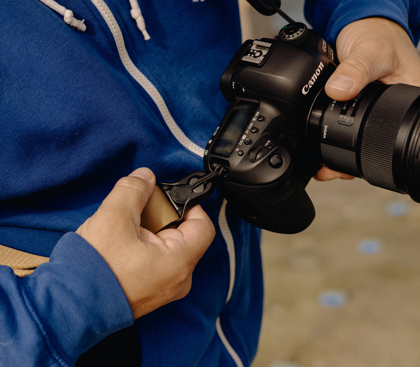 Ремень Peak Design Camera Strap Slide Lite, коричневый (Coyote)