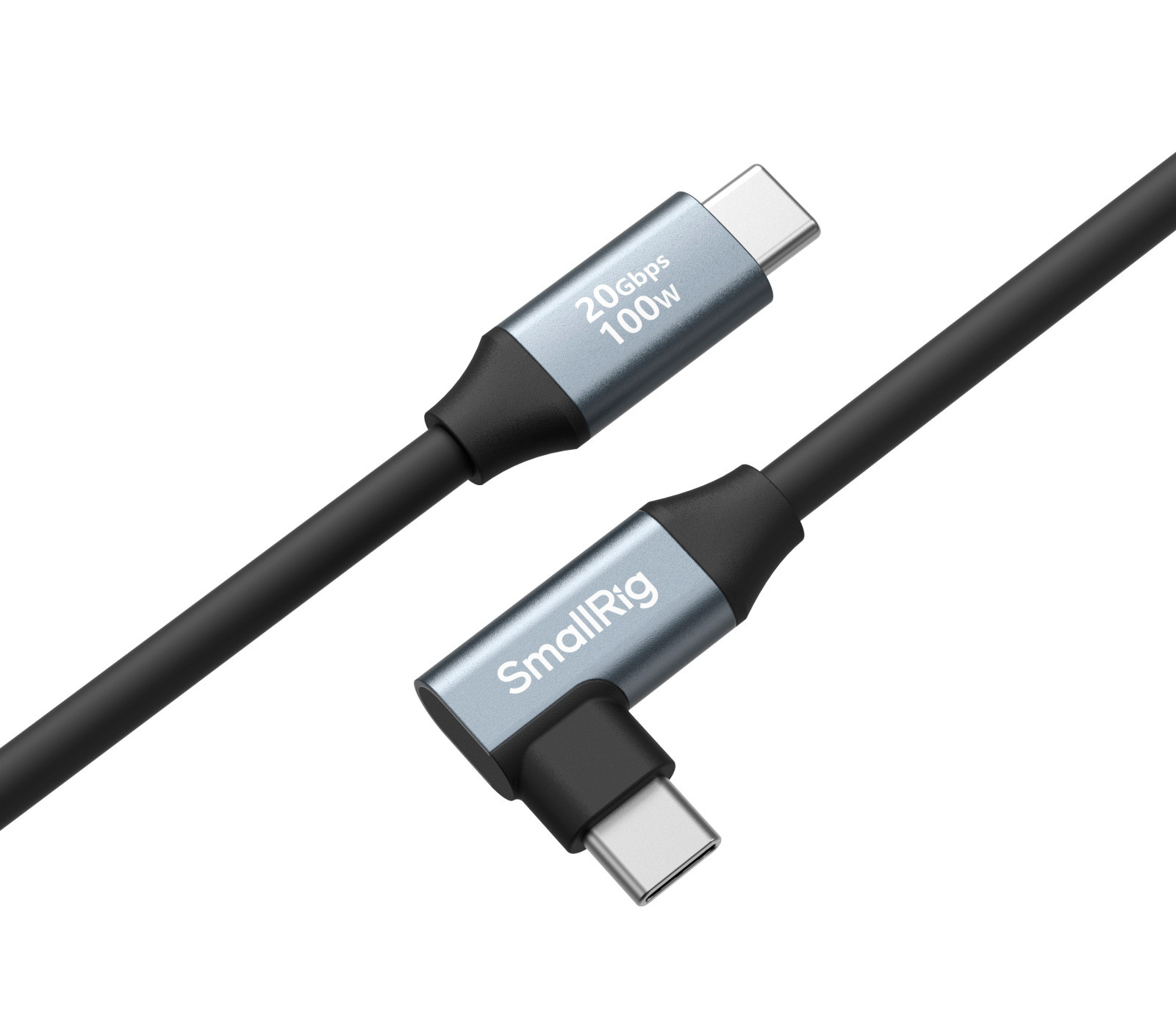 Кабель SmallRig 4791, USB-C / USB-C, 100 Вт, 60 см, г-образный штекер, черный