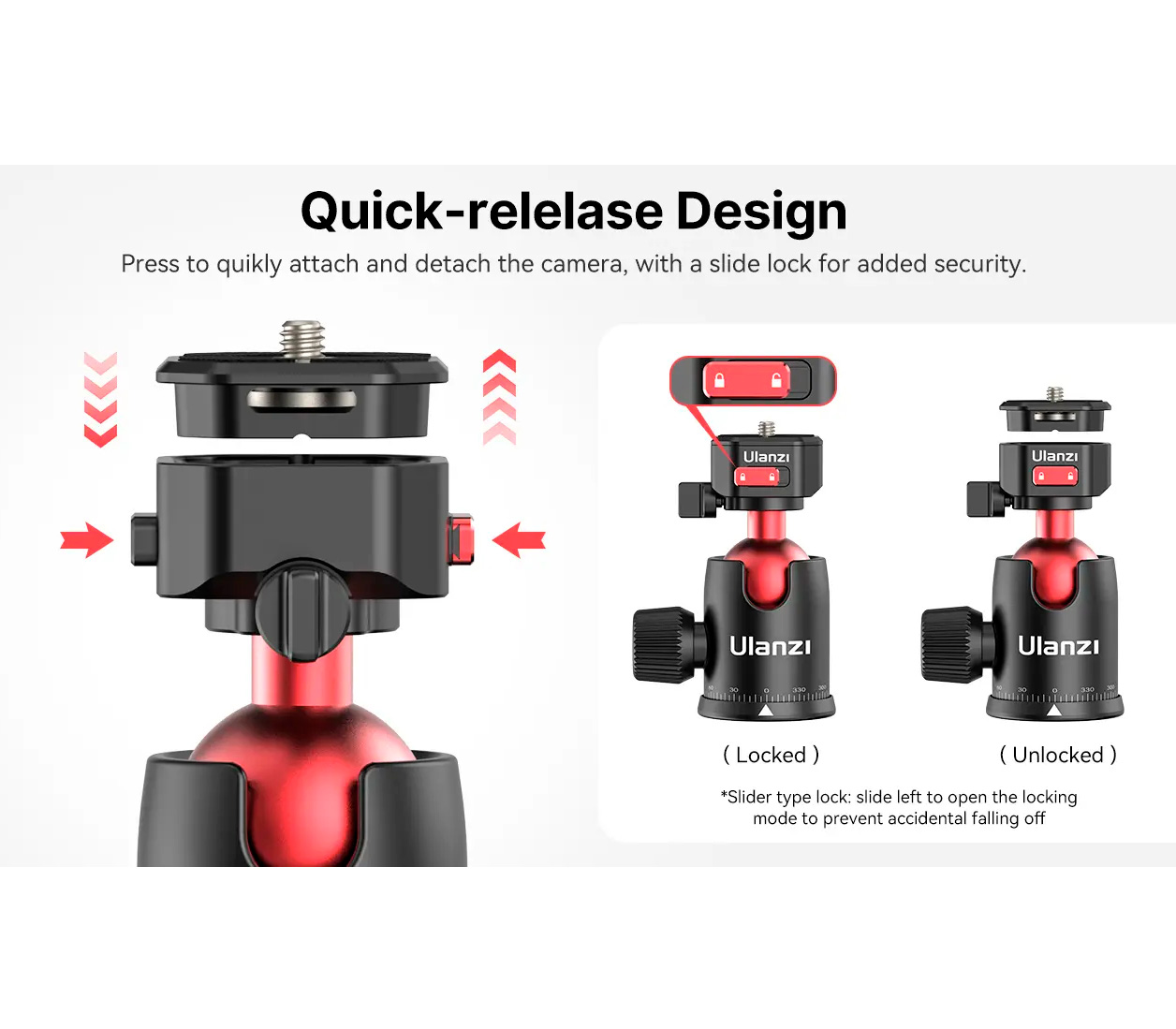 Штатив Ulanzi TT31 Claw Quick Release Camera Tripod с шаровой головой