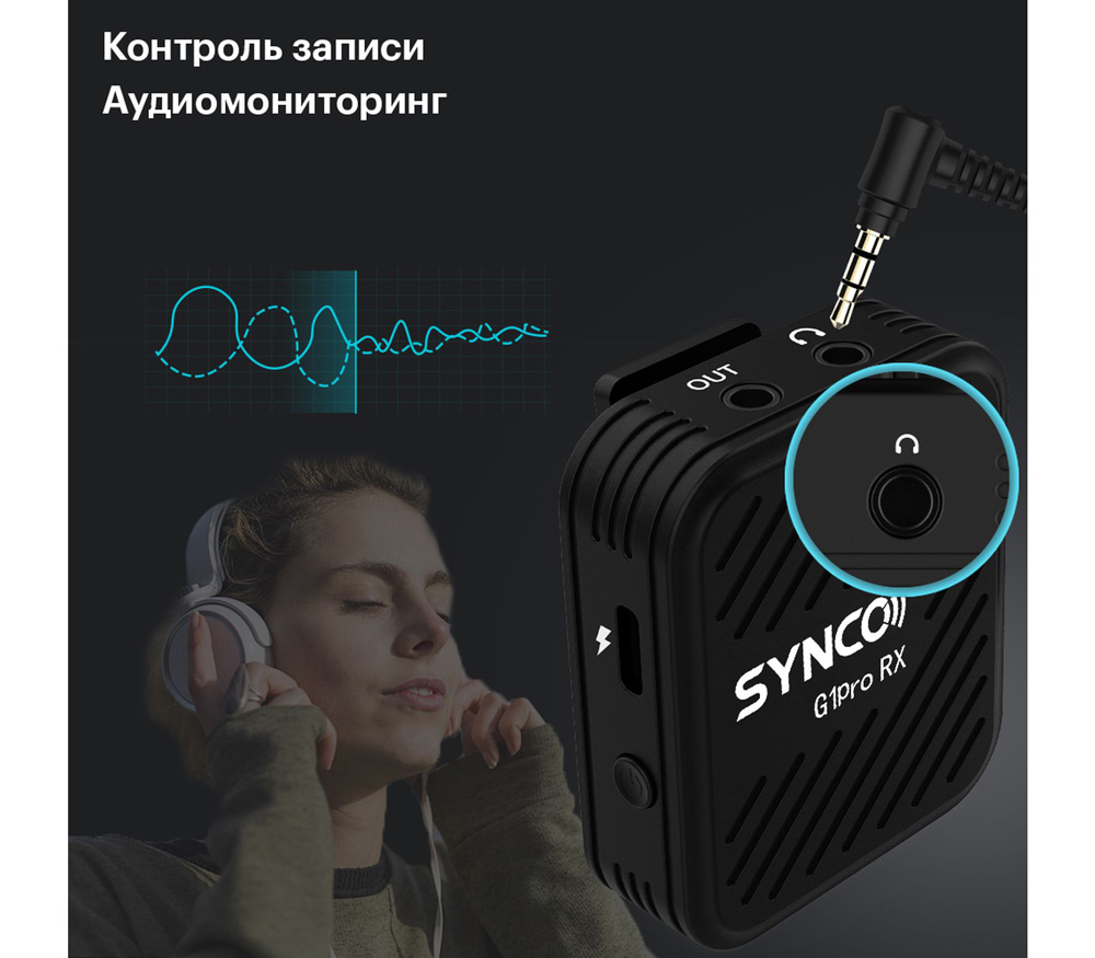 Беспроводная система Synco G1 A1 Pro, TX+RX, 2.4 ГГц, 3.5 TRS / TRRS, USB, USB-C (уцененный)