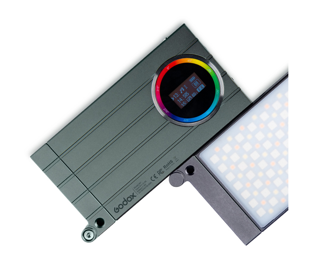 Осветитель светодиодный Godox RGB Mini Creative M1, накамерный, 13 Вт, 2500-8500К