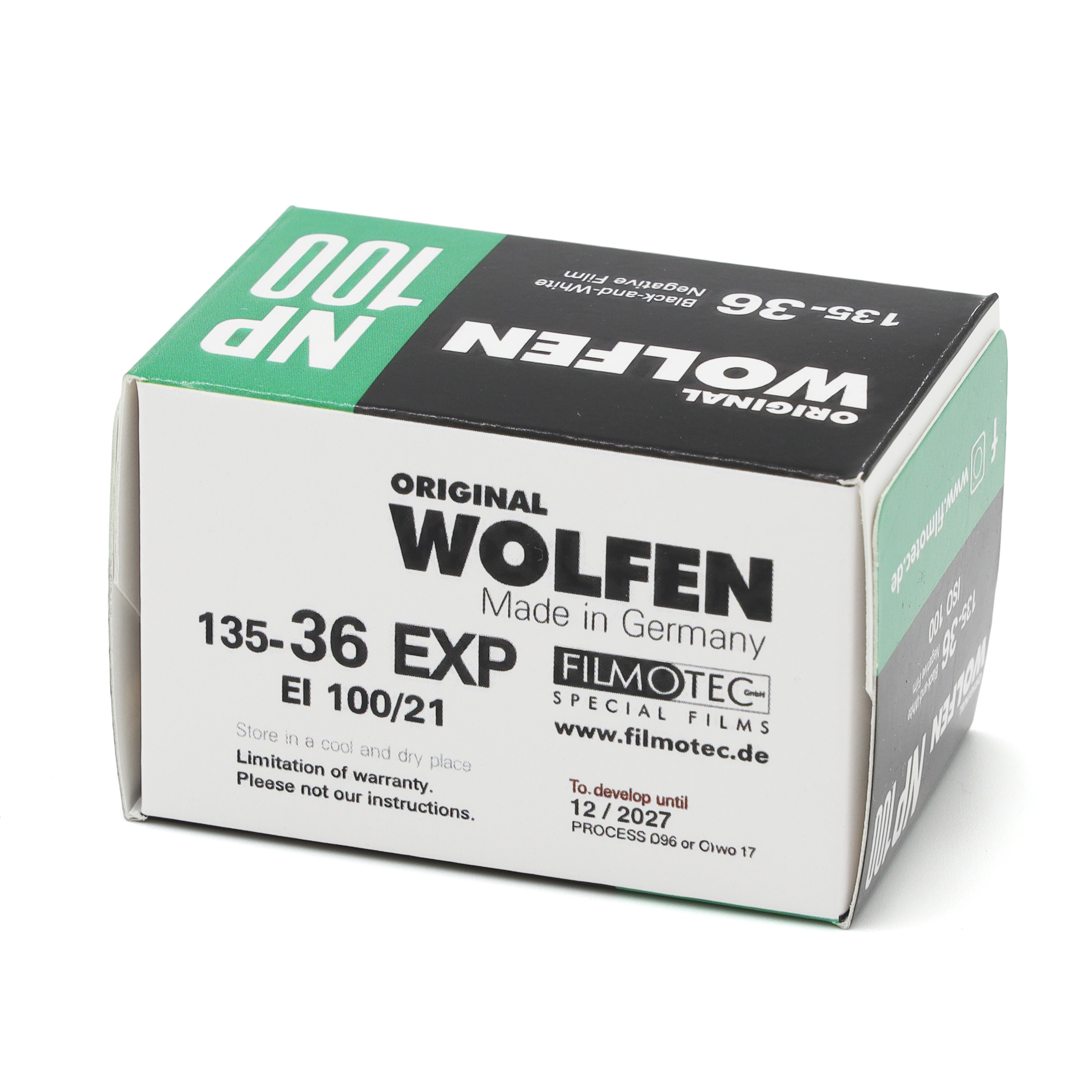 Фотопленка ORWO WOLFEN NP100, ISO 100, 135 формат, 36 кадров