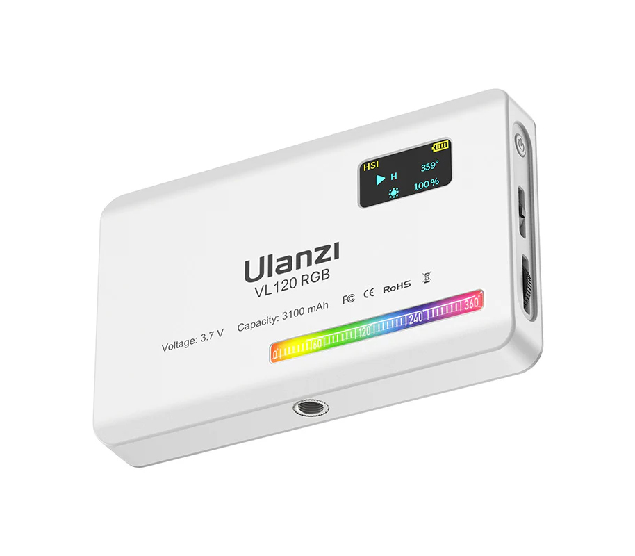 Осветитель Ulanzi VL120 RGB, 5 Вт, 2500-9000К, белый