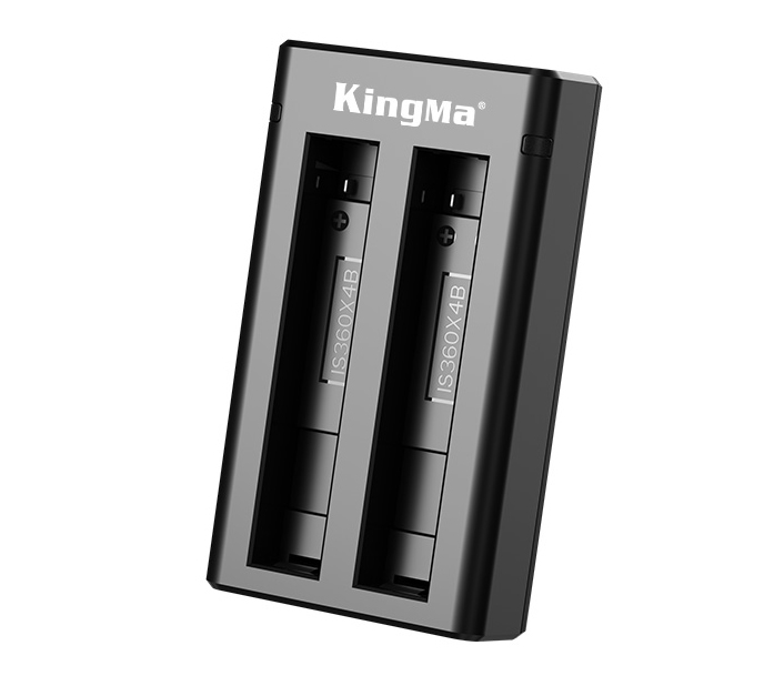 Зарядное устройство Kingma BM066, USB, для 2х аккумуляторов Insta360 One X4