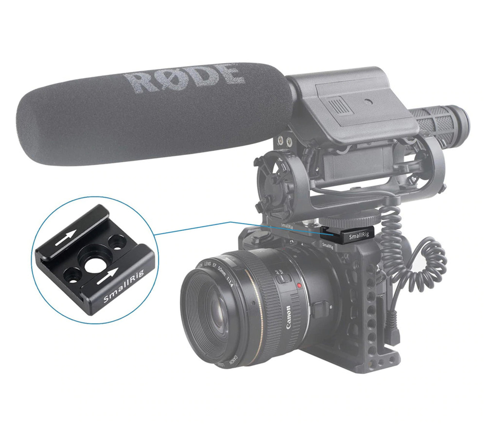 Адаптеры SmallRig Cold Shoe 2060, холодный башмак – винт 1/4", 2 шт.