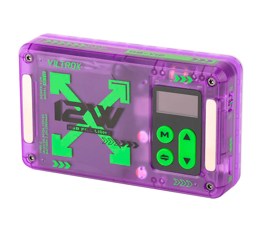 Осветитель Viltrox RB-V12, RGB, 2500-8500К, 12 Вт